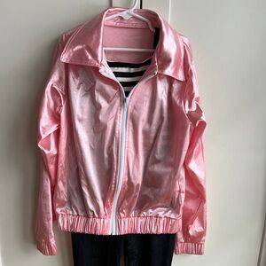 Weissman “Pink Beauty School Dropout” Jumpsuit with Pink Jacket